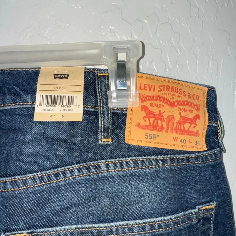 Levis 559 Relaxed Straight Fit Men's Jeans 40 x 34
